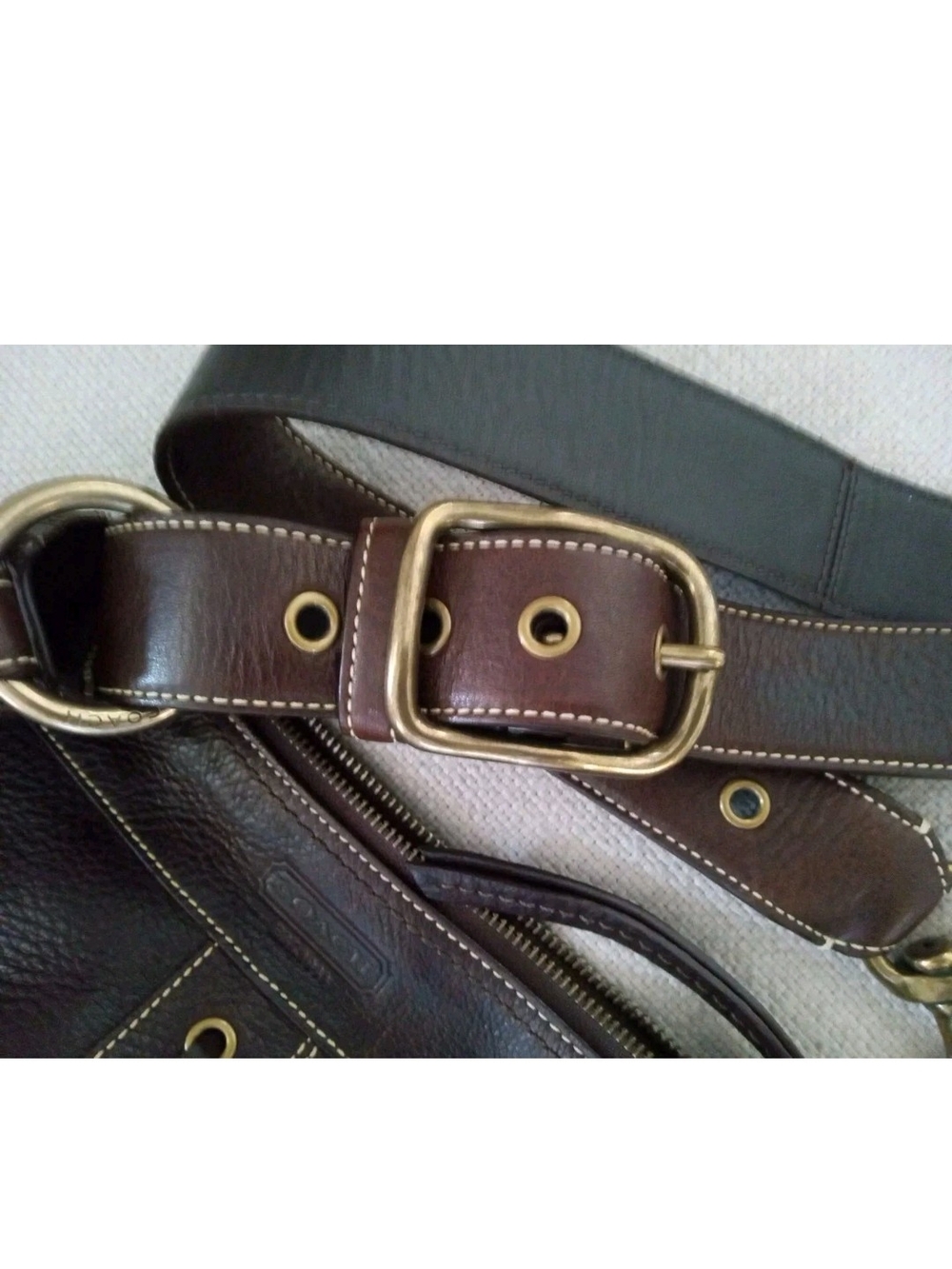 Coach Brown Leather Shoulder Bag - Picture 12 of 16